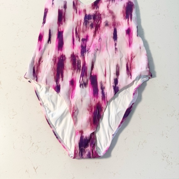 NWT PQ Swim Pink Tie Dye Spell Avery One Piece Swim Suit - Picture 4 of 12